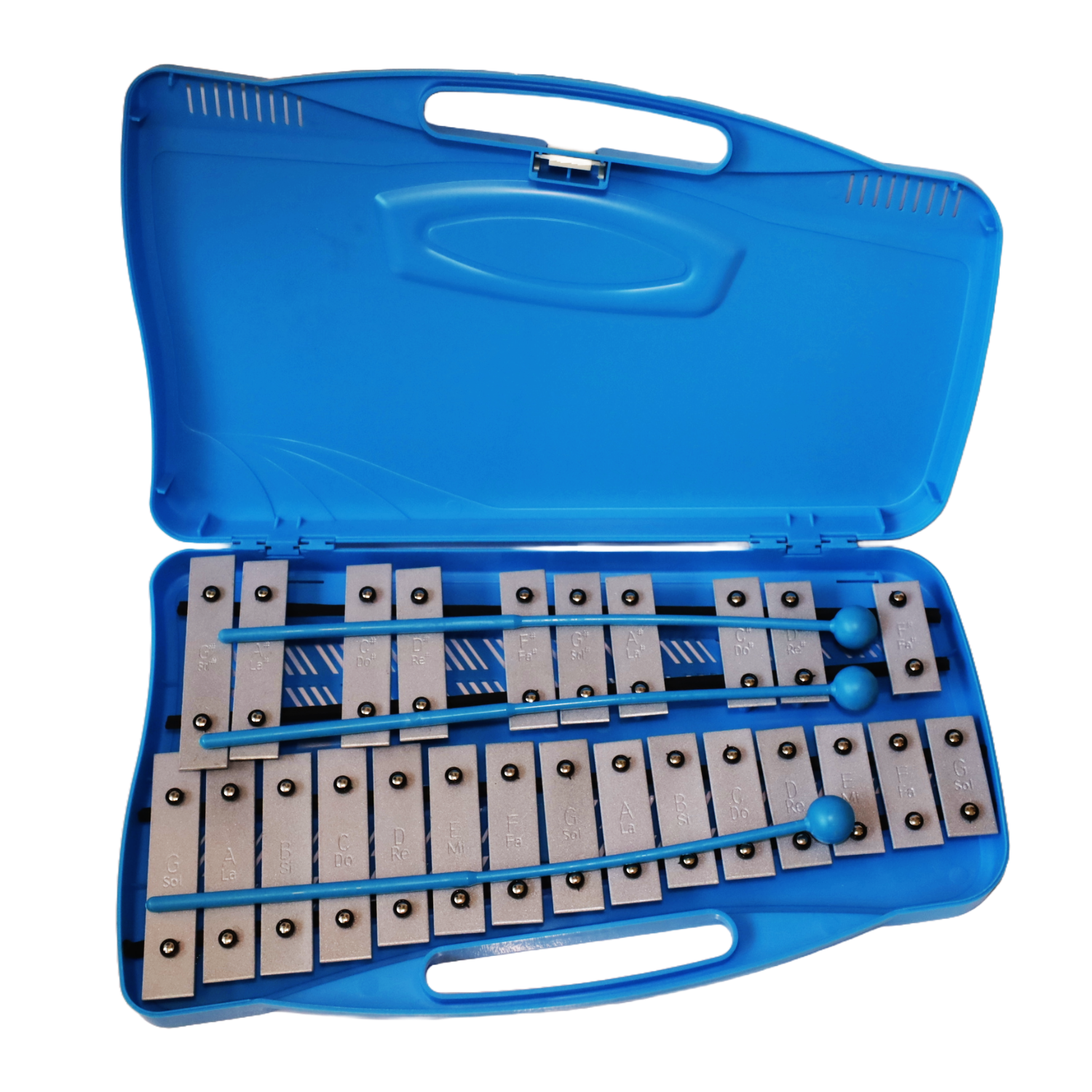 Metalófono Cromático 25 Tonos Azul All25W + Baqueta adicional-0