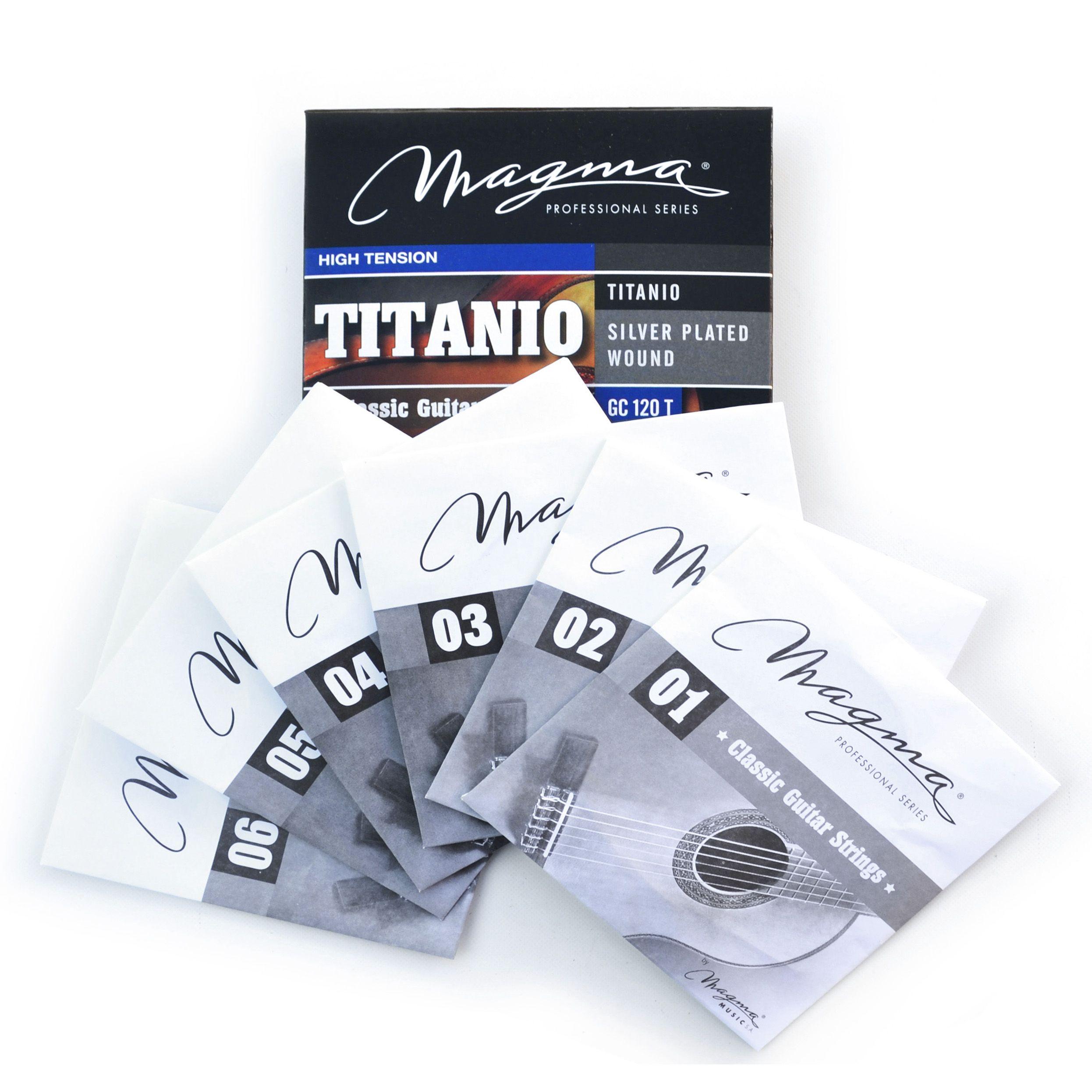 Set Cuerdas Guitarra Clásica Titanio GC120T Magma-3