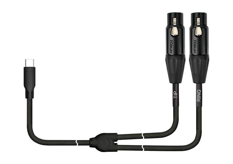 Cable USB-C a 2 XLR Hembra 3M UY-C-391XE-3 Kirlin-2