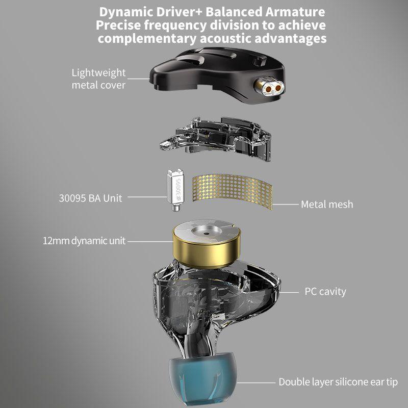 KZ Audífono ZNA-MIC-3