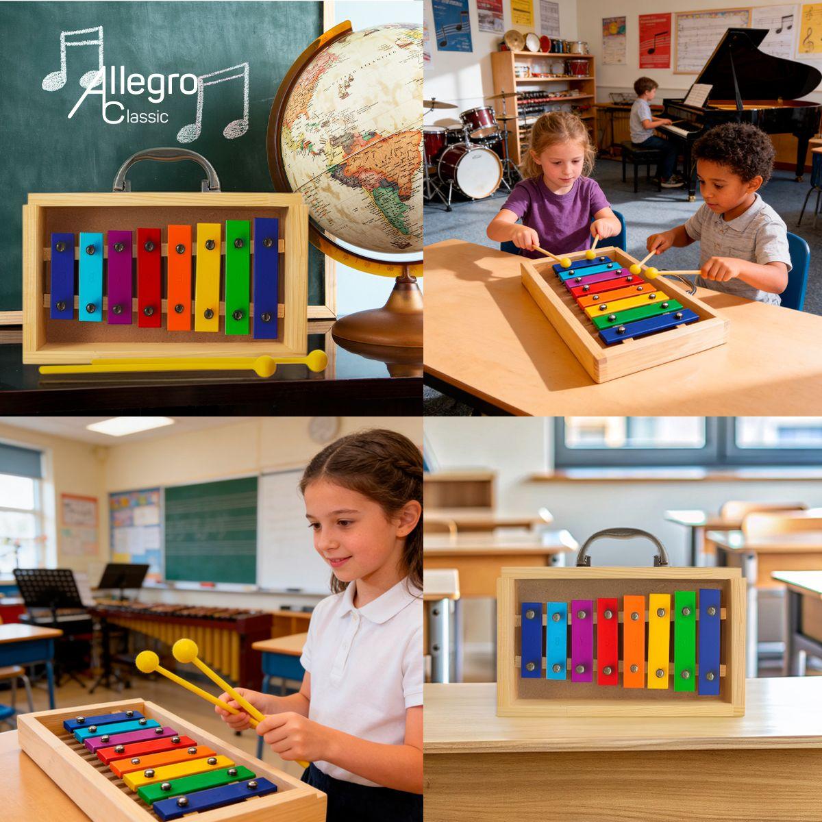 Metalófono Diatónico 8 Tonos Color All8Sc-4