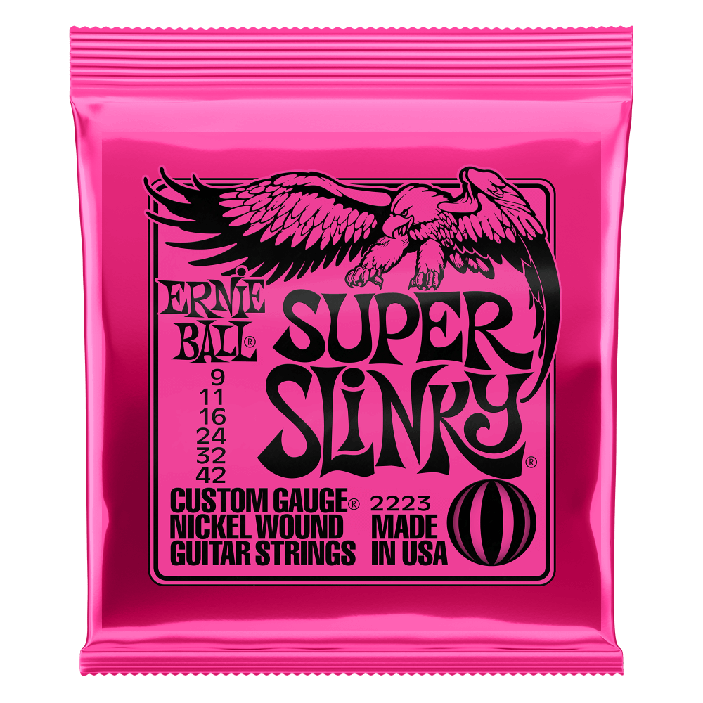 SET DE CUERDAS ERNIE  BALL SUPER SLINKY 9 – 42-0