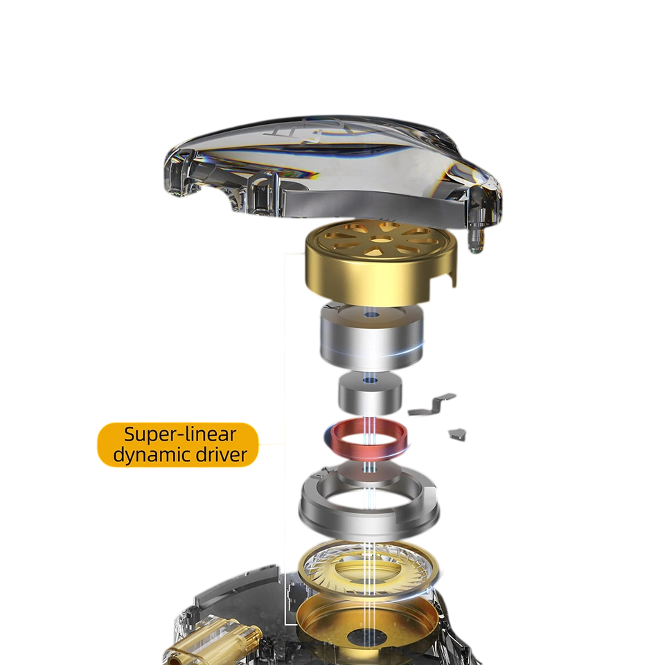 Audifono EDX Lite Transparente KZ-8