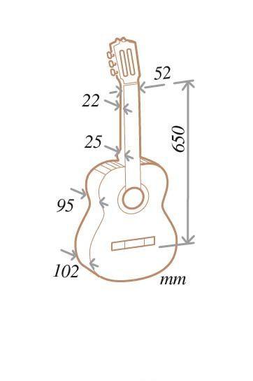 Guitarra Clásica Almansa CEDRO/ABETO 402-1