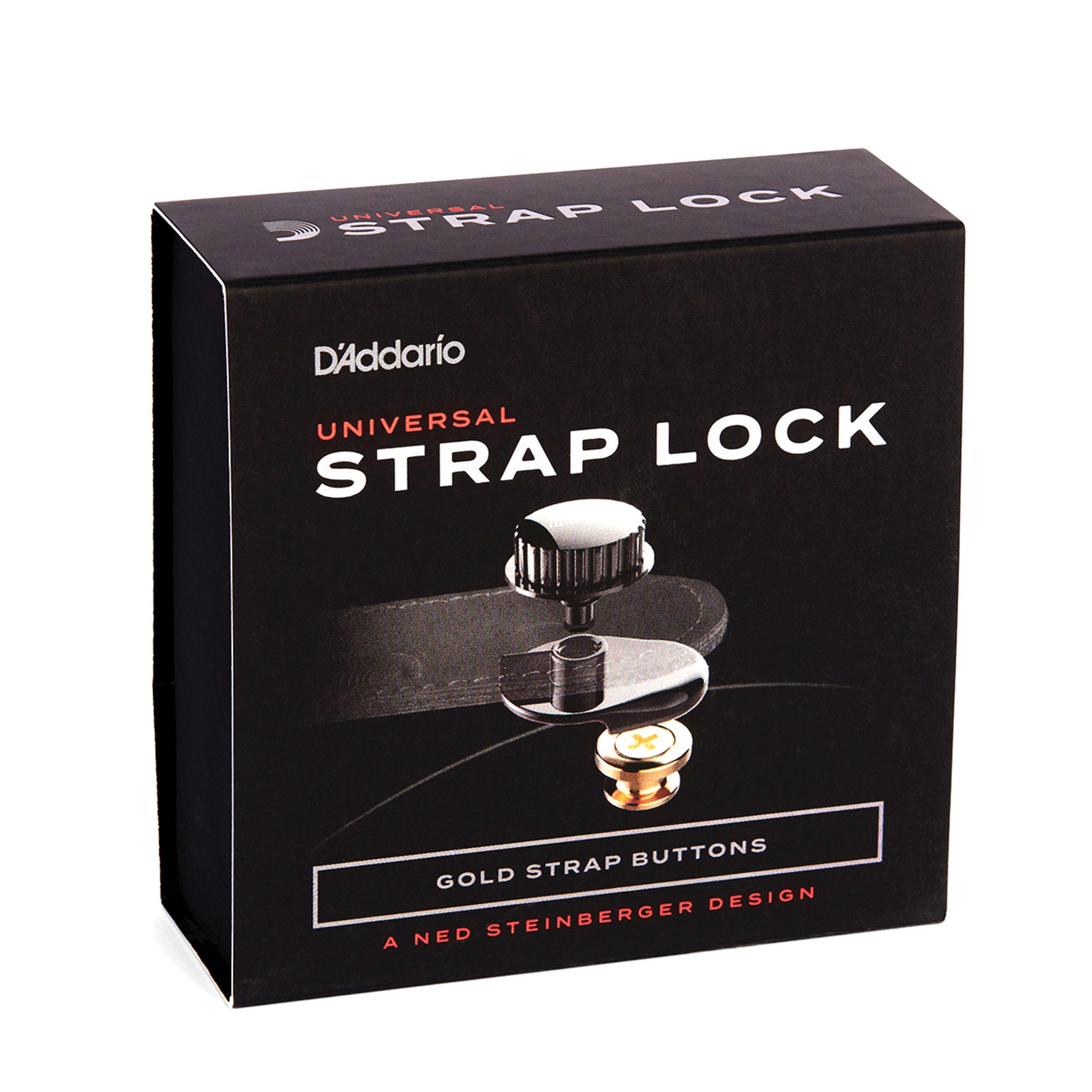 Strap Lock XLR8 Gold PW-SLS-03 Daddario-3