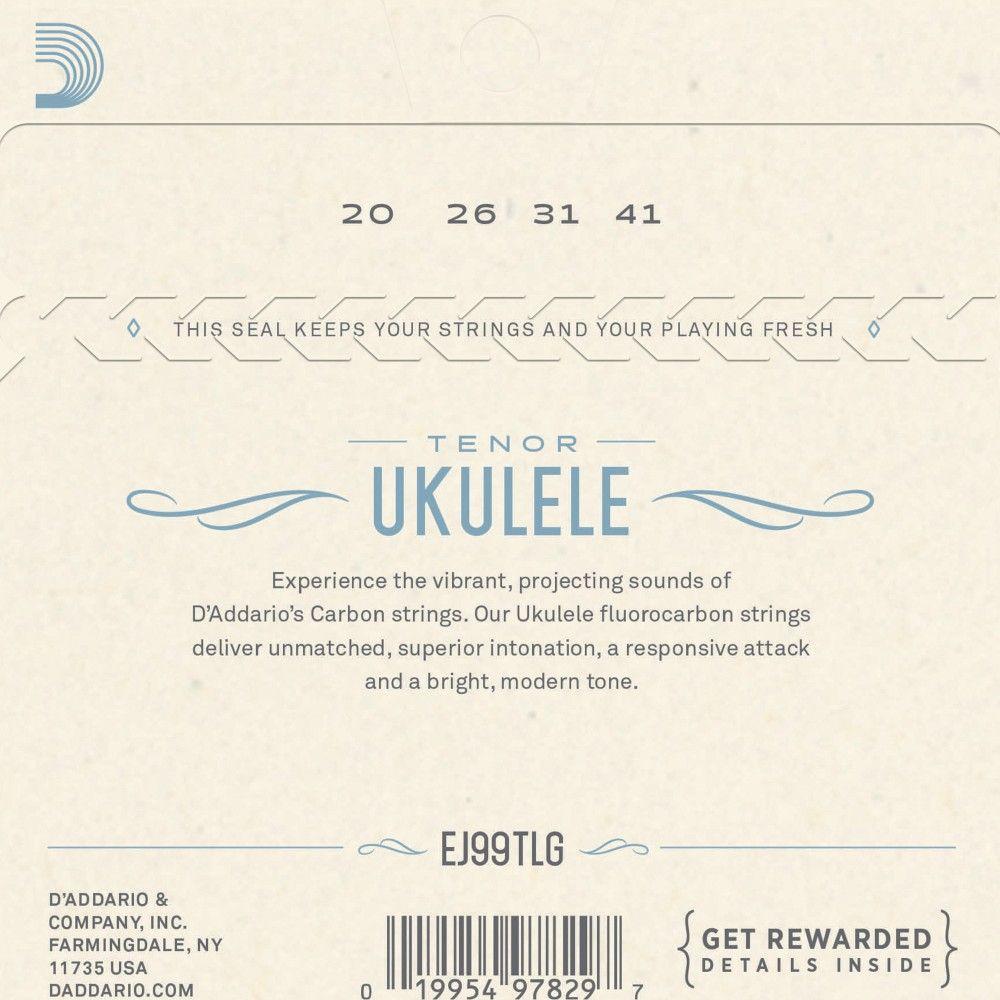 Set Cuerdas Ukelele Tenor Low G EJ99TLG Daddario-1