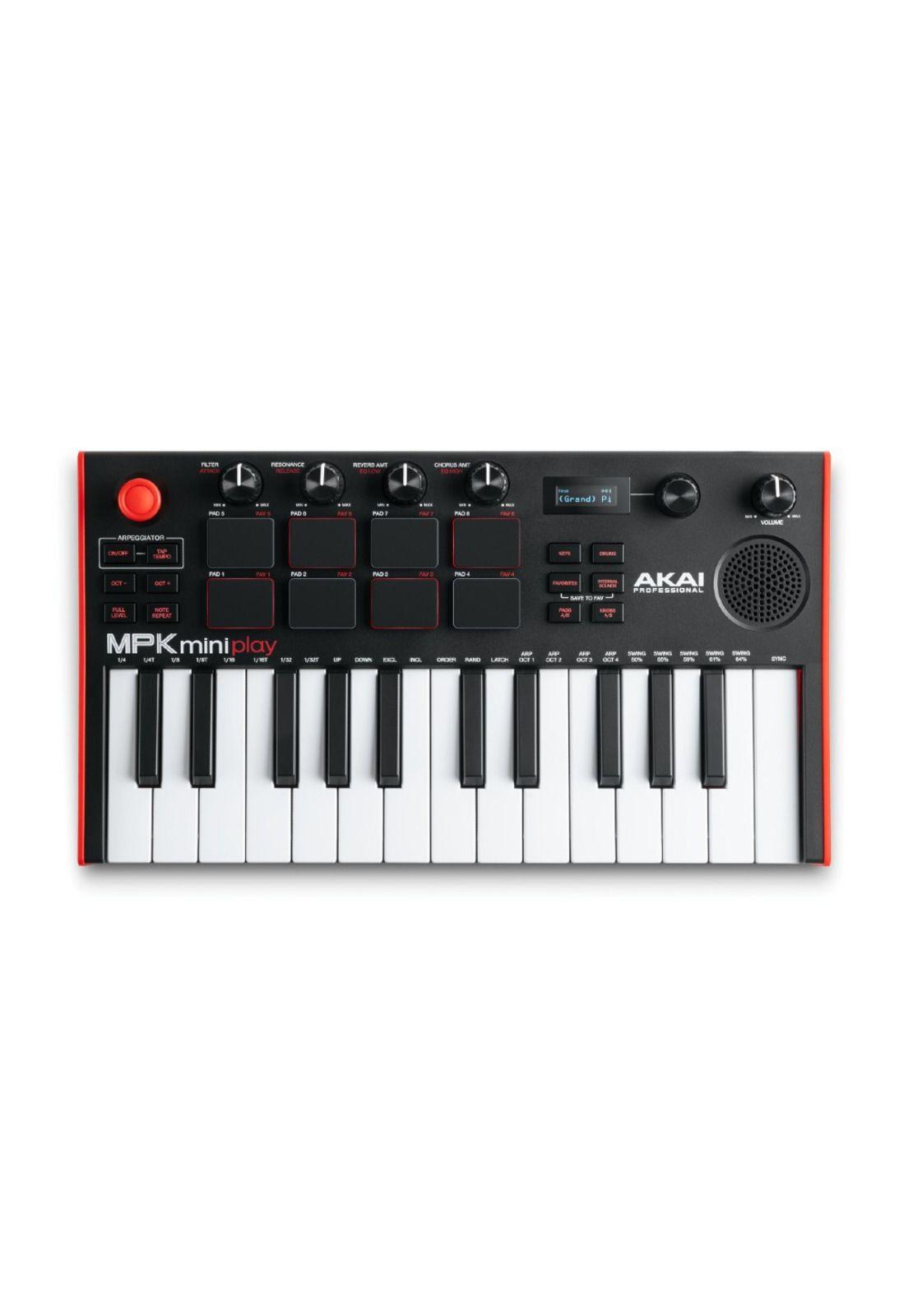 Controlador MIDI MPK Mini Play MK3 Akai-0