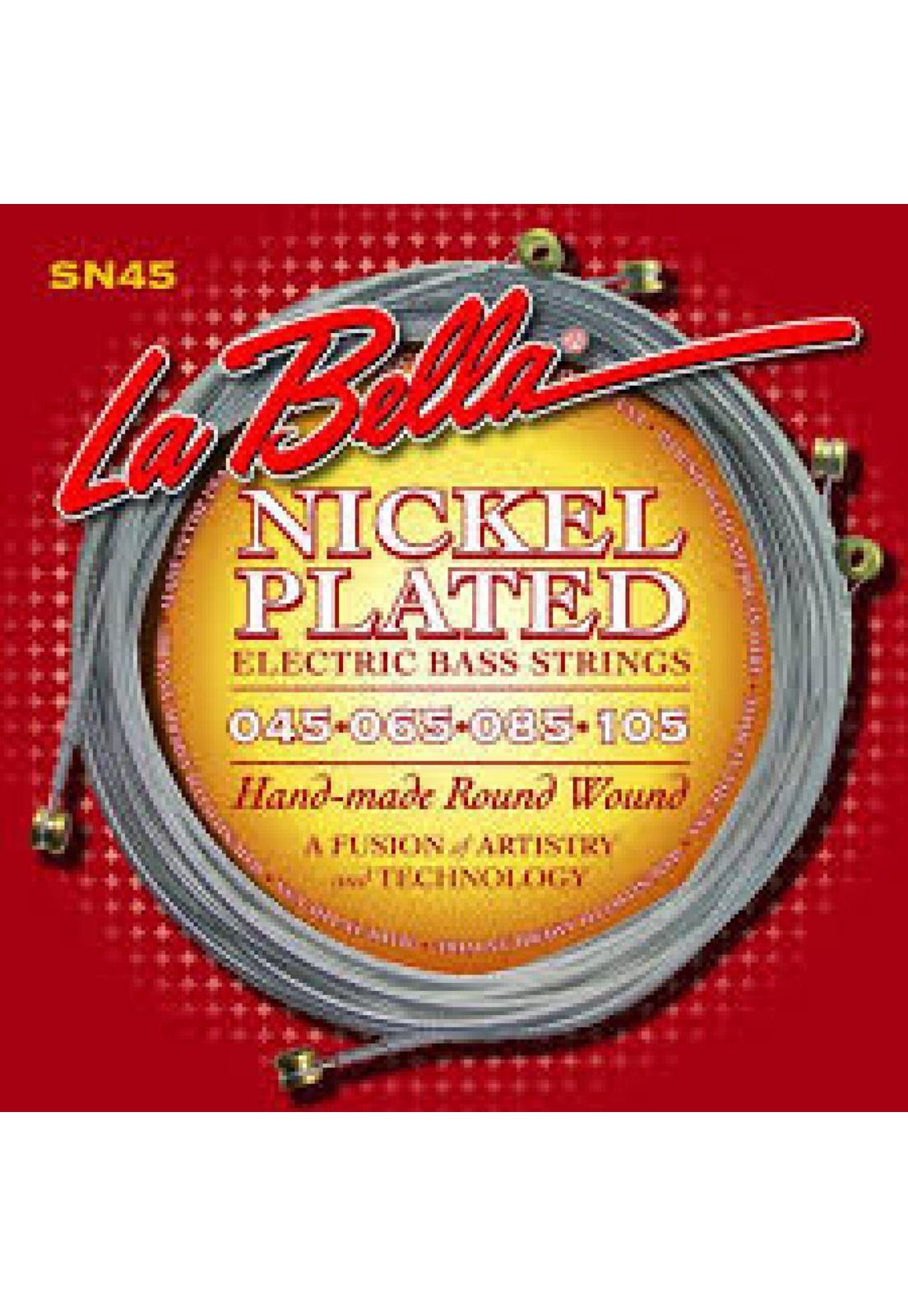 Set Bajo Eléctrico Nickel Plated 5 45-128 Sn45-B-0