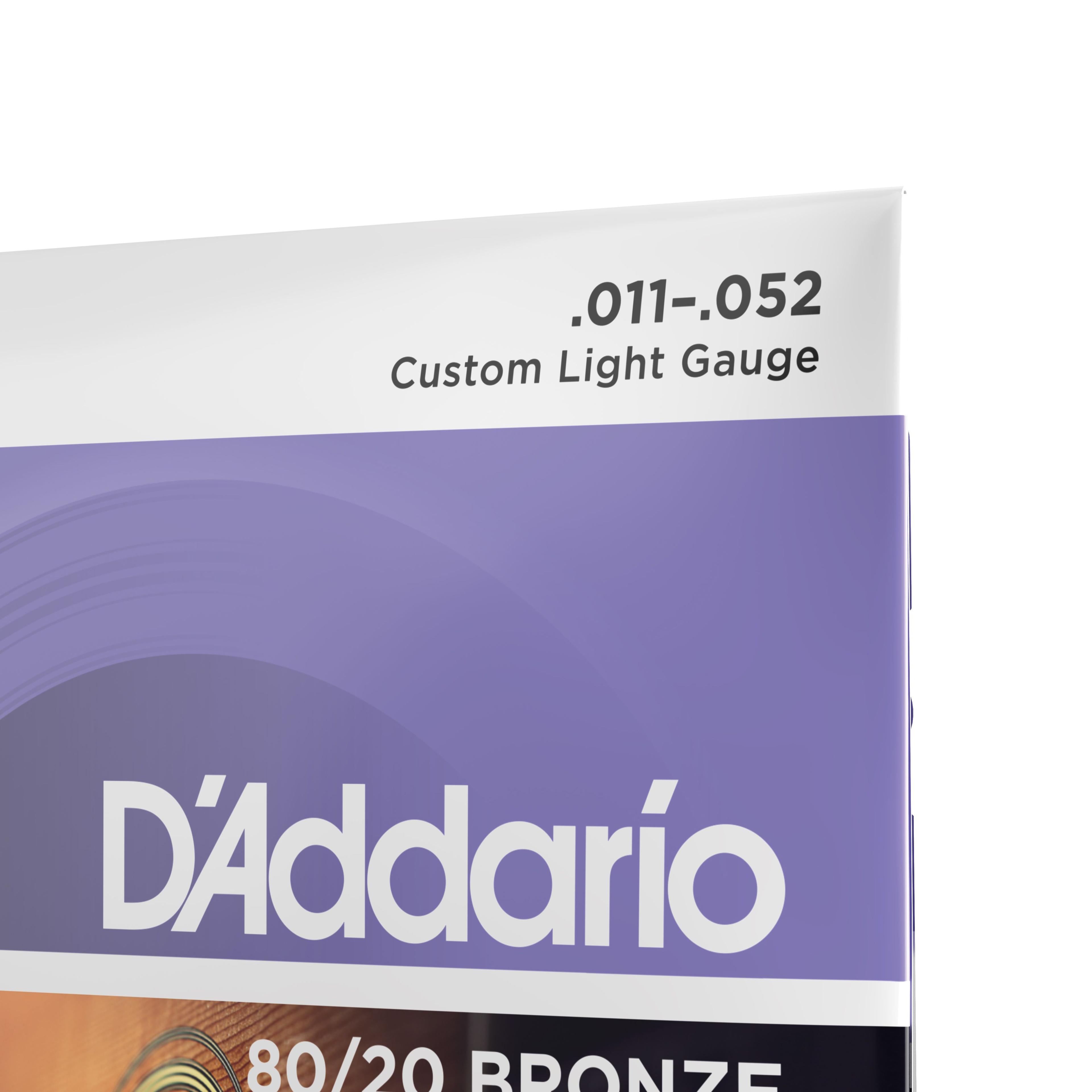 Set Cuerdas Guitarra Acústica 80/20 Blandas Ej13 Daddario-2