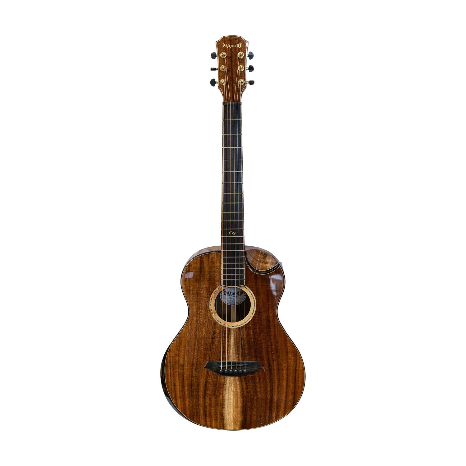 Guitarra Travel Mahori MAH-364E/HG + Funda-0