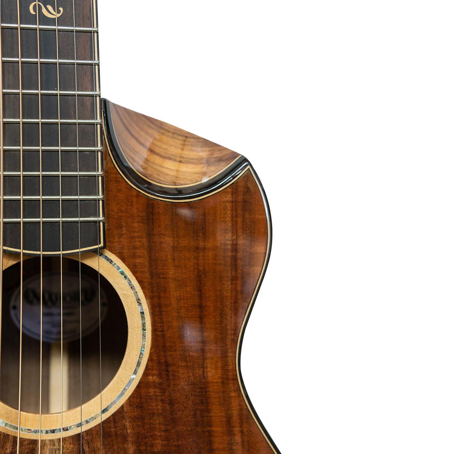 Guitarra Travel Mahori MAH-364E/HG + Funda-2