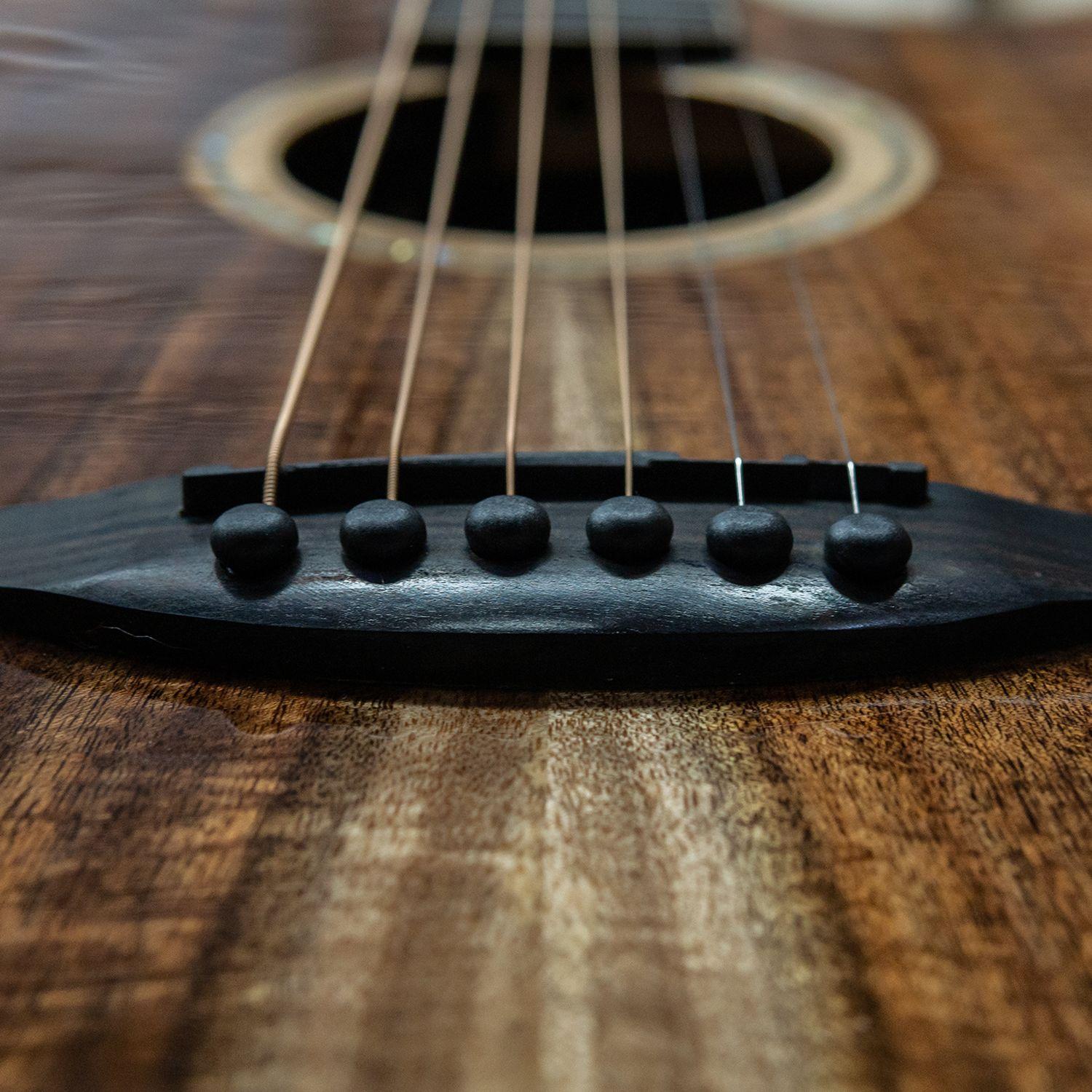 Guitarra Travel Mahori MAH-364E/HG + Funda-4