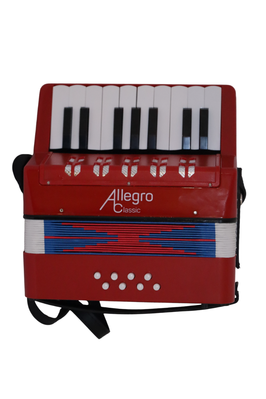 Acordeon de Plastico 17 Teclas 8 bajos ALL104-1RD Allegro-4
