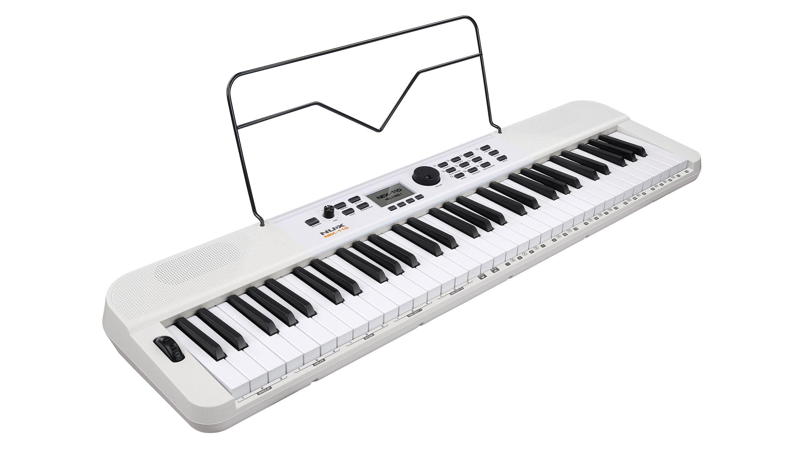 Teclado digital 61 teclas NEK-110 White  Nux-2