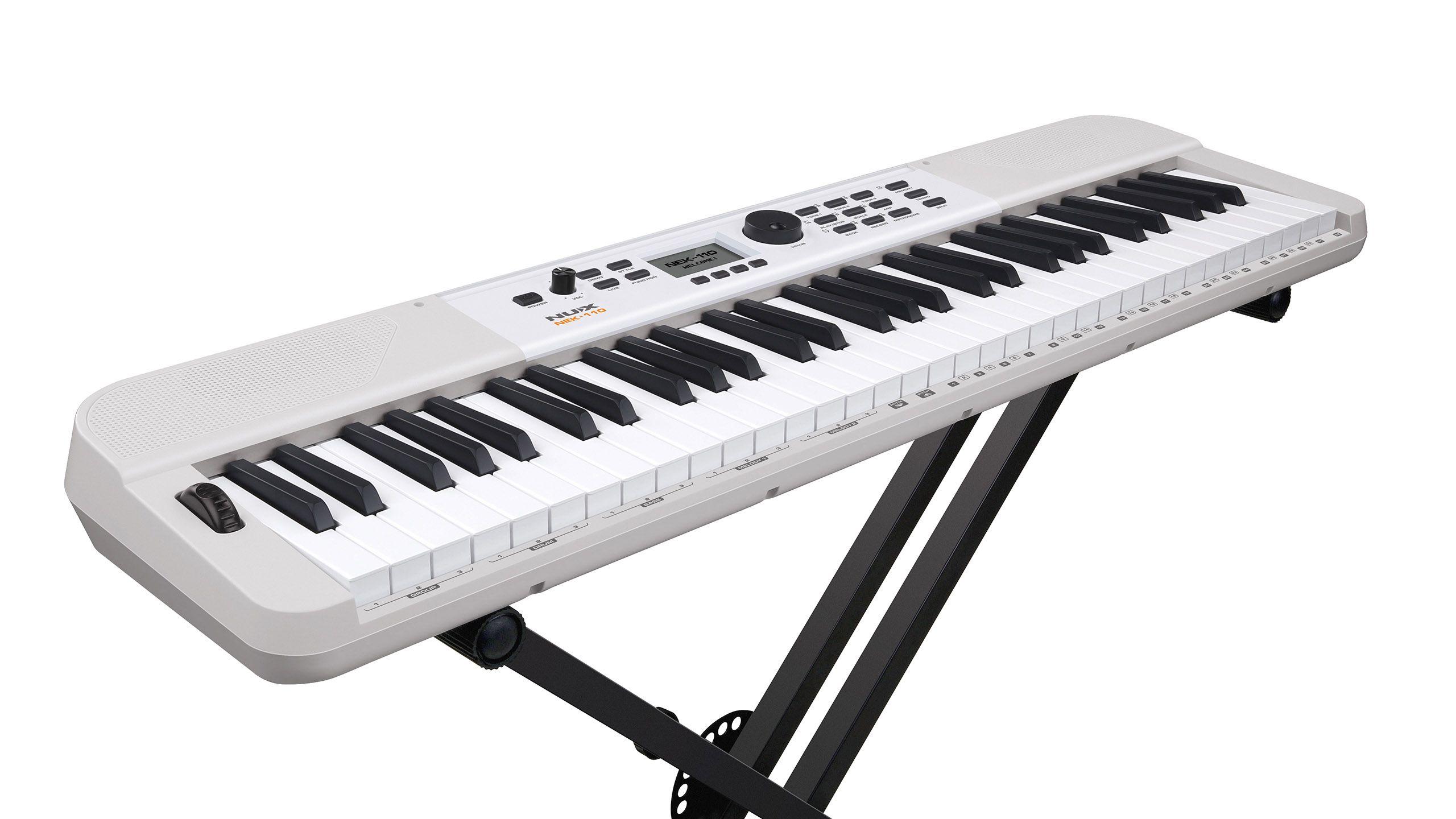 Teclado digital 61 teclas NEK-110 White  Nux-4