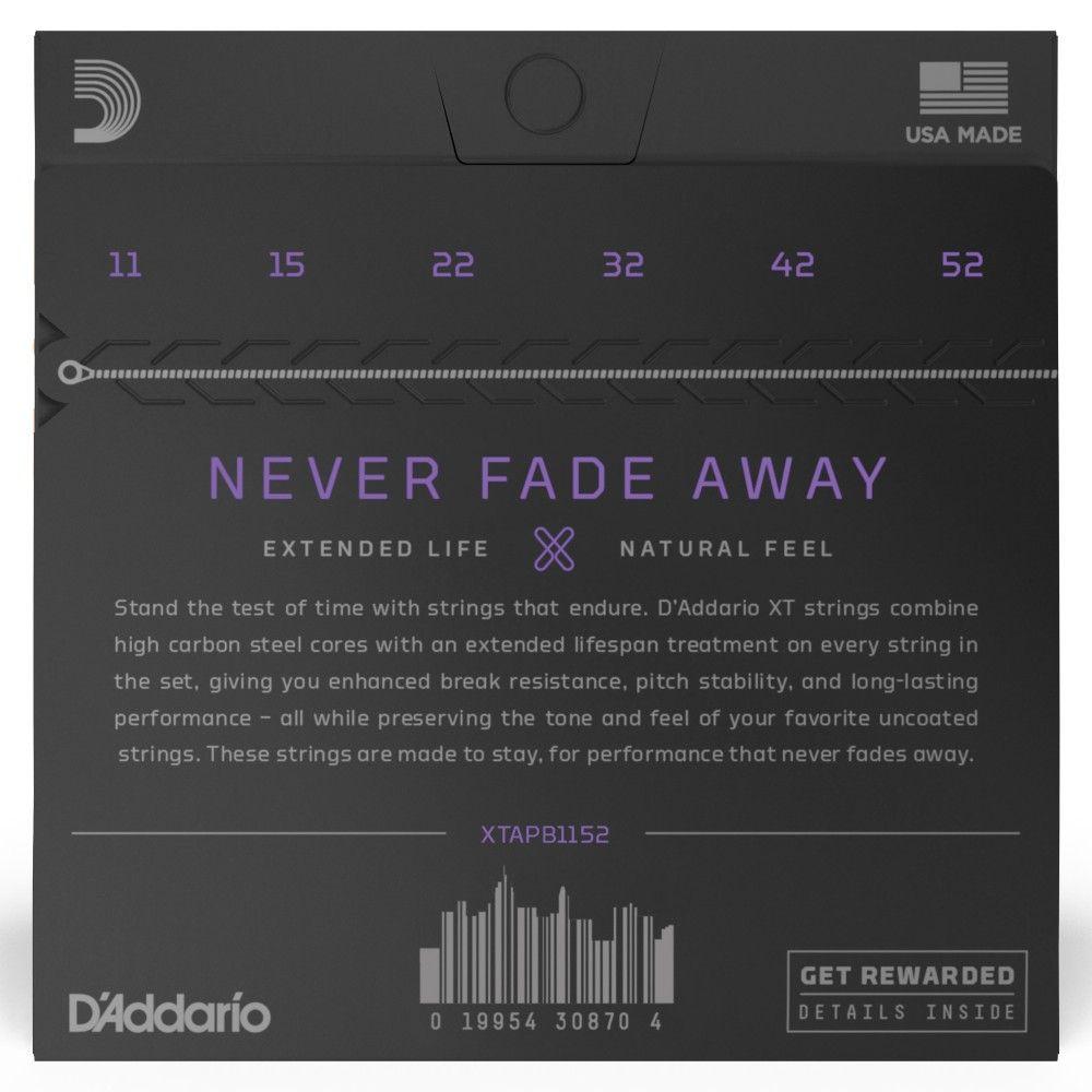 Set Cuerdas Guitarra Acústica 11-52 XTAPB1152 Daddario-2
