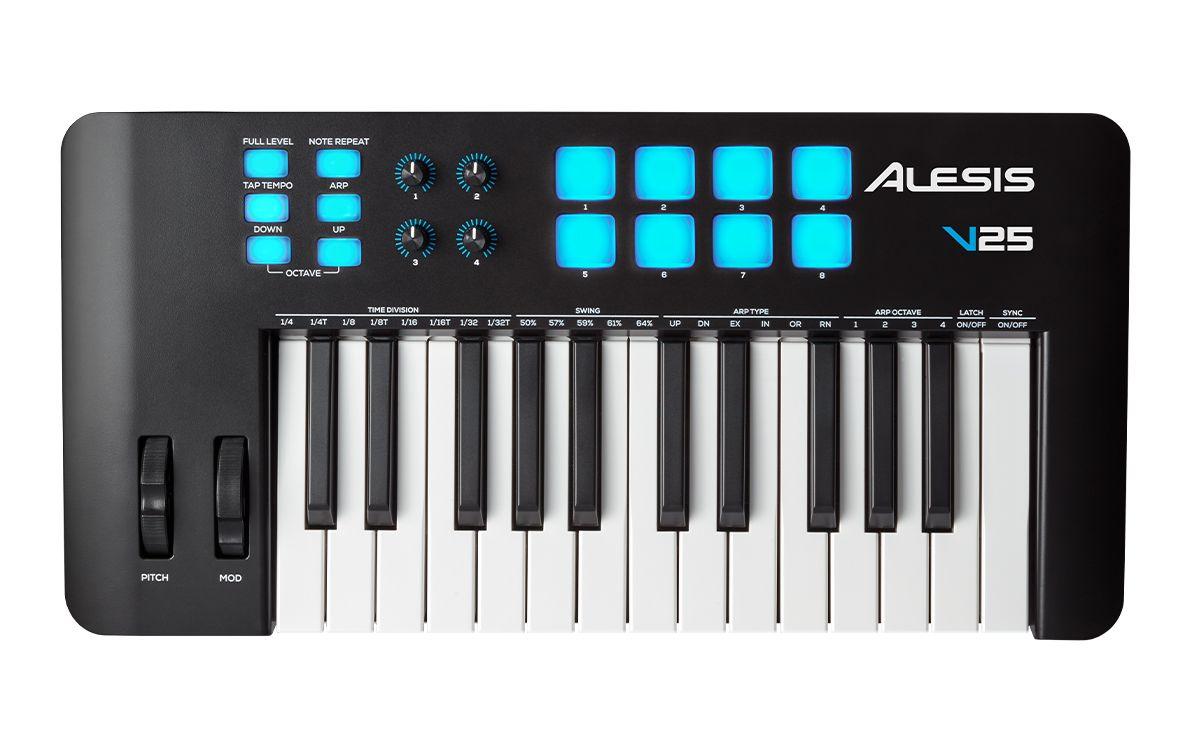 Controlador Midi 25 Teclas V25 MKII Alesis-3