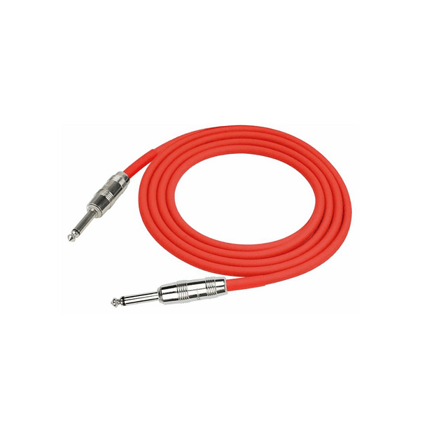 Cable Para Instrumento Rojo Plug Kirlin 6 Metros Ipcv-241-6-0