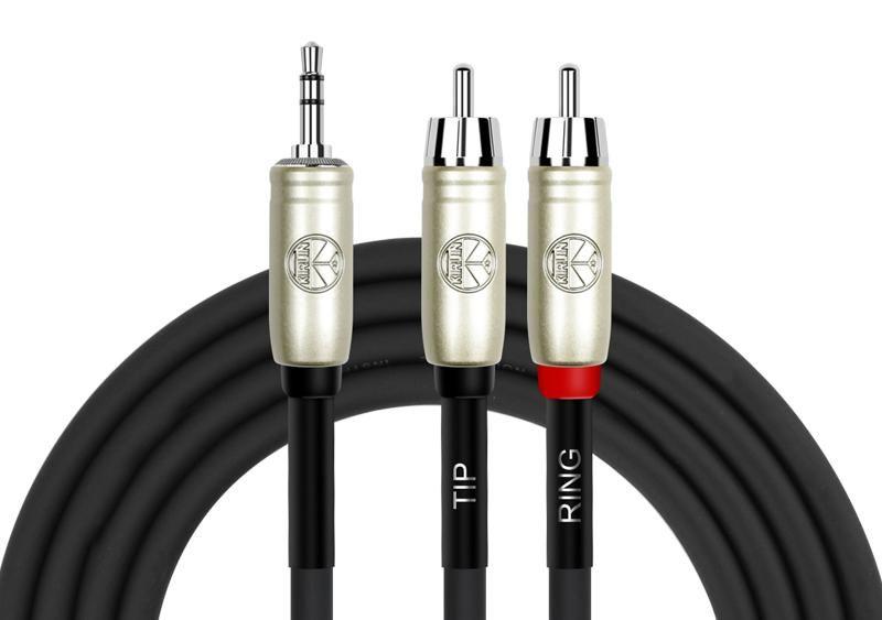 Cable Y Kirlin MiniPlug - 2 RCA 0.3m Y-364PRL-0