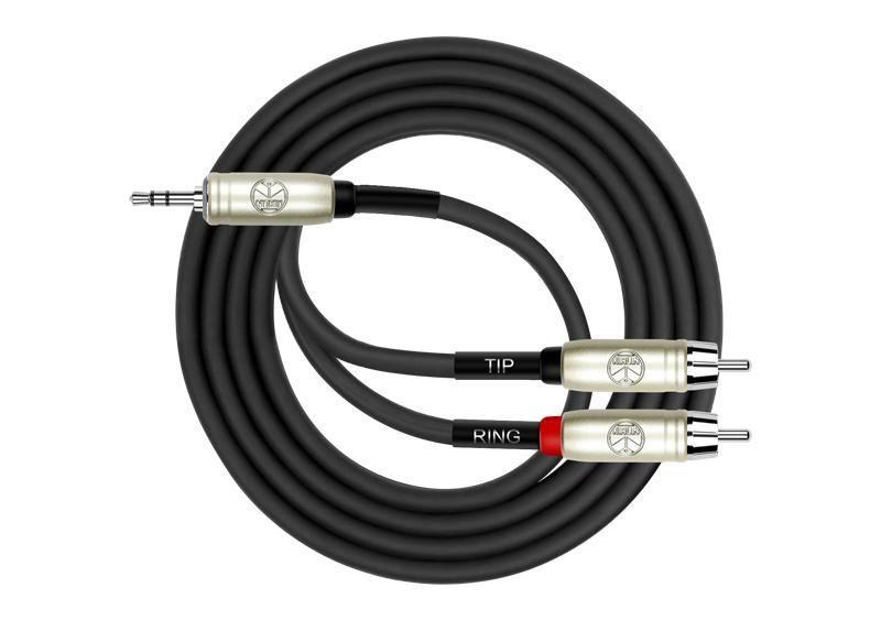 Cable Y Kirlin MiniPlug - 2 RCA 0.3m Y-364PRL-2