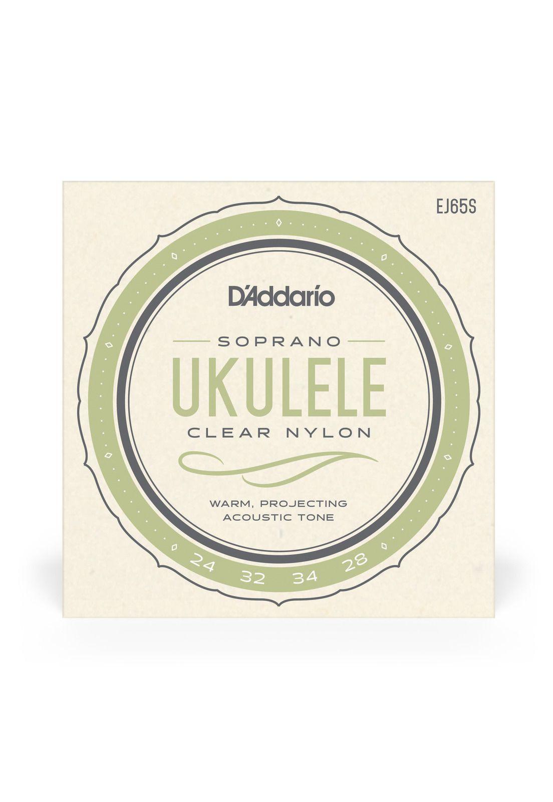 Set de cuerdas Ukelele Soprano Clear EJ65S Daddario-2