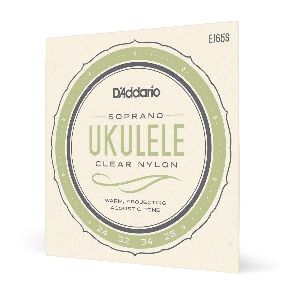 Set de cuerdas Ukelele Soprano Clear EJ65S Daddario-1