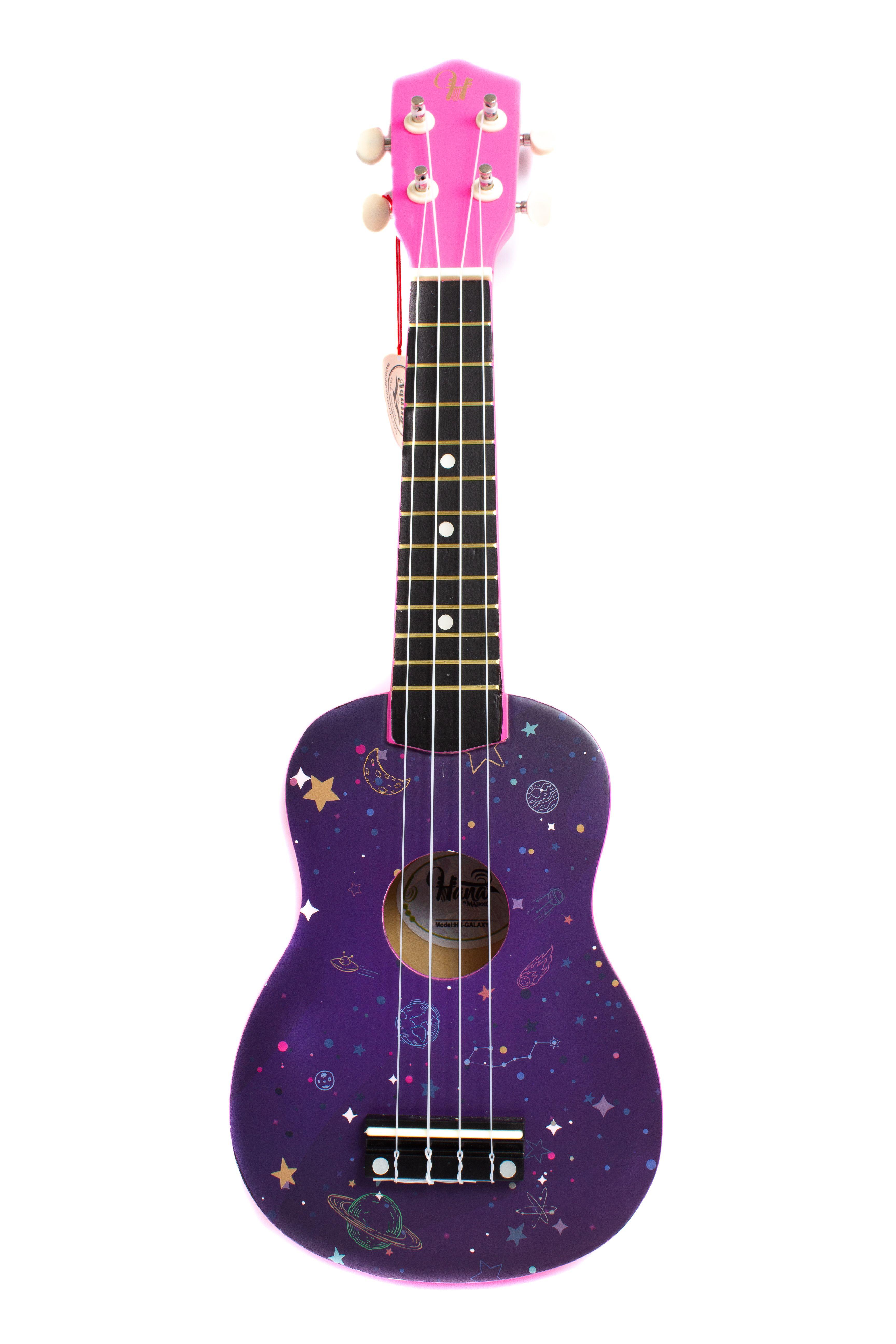 Pack Ukelele Soprano Hana Galaxy + Funda + Afinador Cromático + Correa Allegro-1