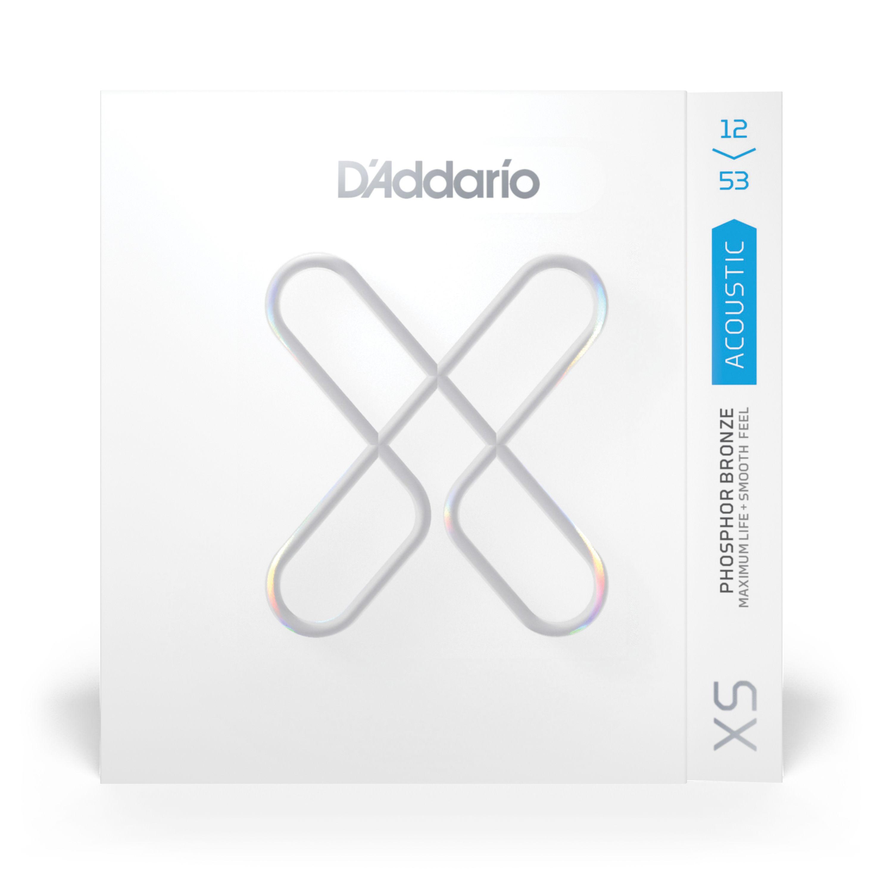 Set Cuerdas Guitarra Acústica 12-53 XSAPB1253 Daddario-1