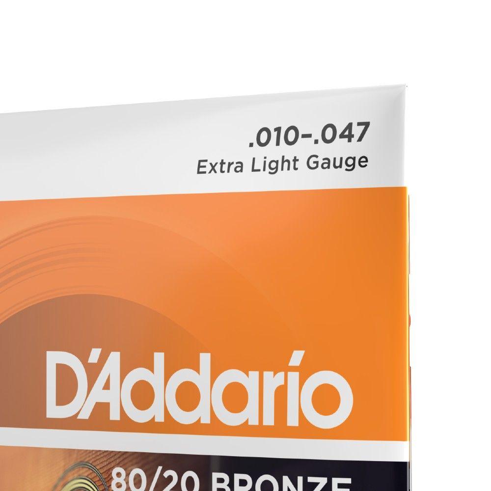 Set de cuerdas Guitarra 80/20 Bronze EJ10 X-Lite Daddario-3