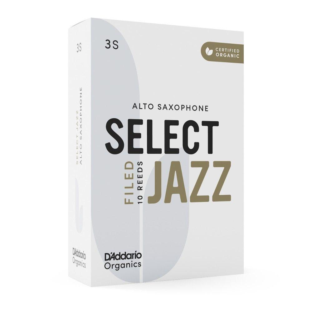 Cañas Saxo Alto 3S Organic Select Jazz Pack 10 Daddario-4