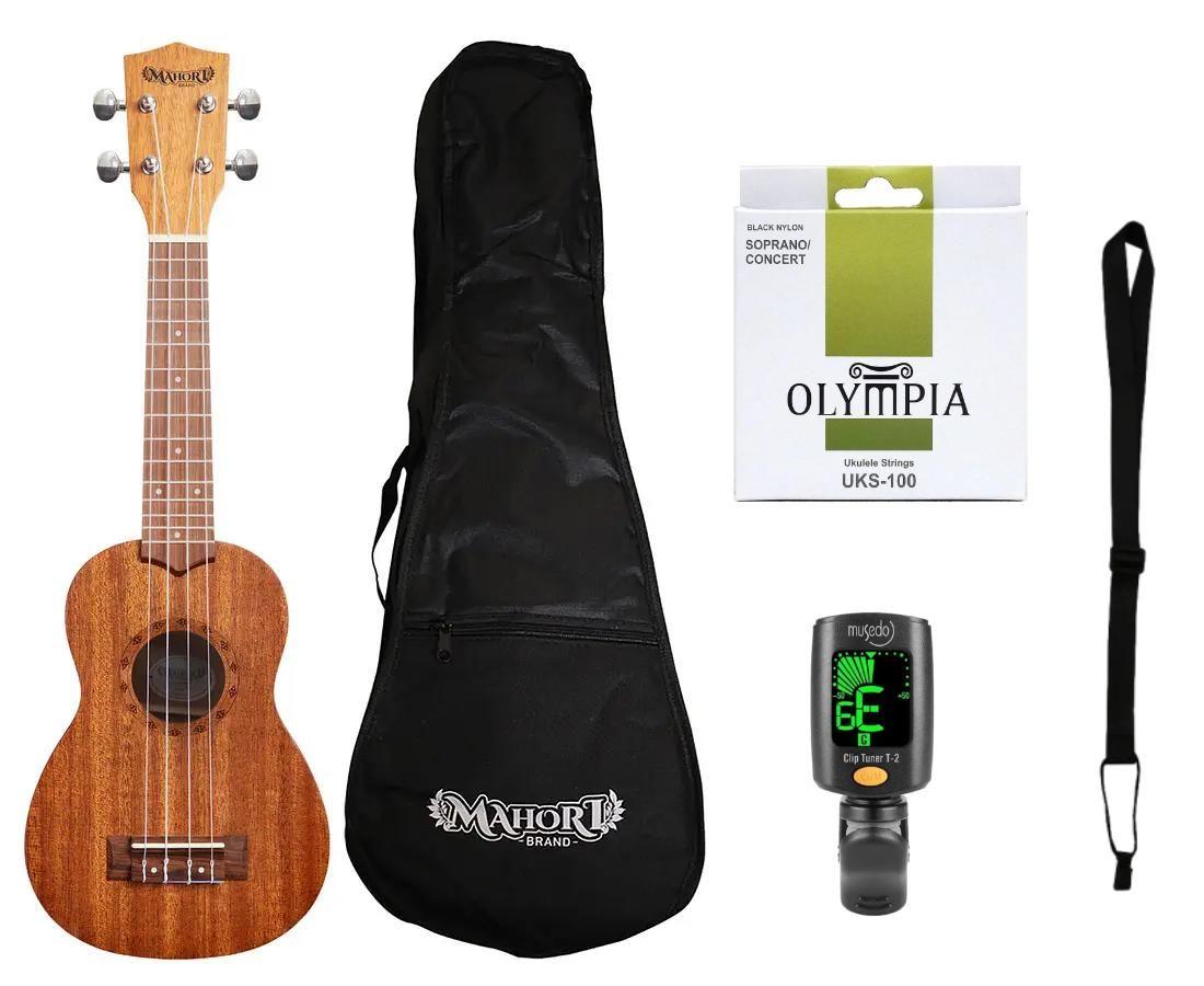 Pack Ukelele Soprano Mahori + Afinador + Set de cuerdas + Starp-0