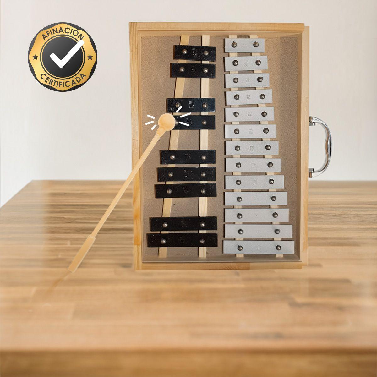 Metalófono Cromático 22 Tonos All22Ag-4