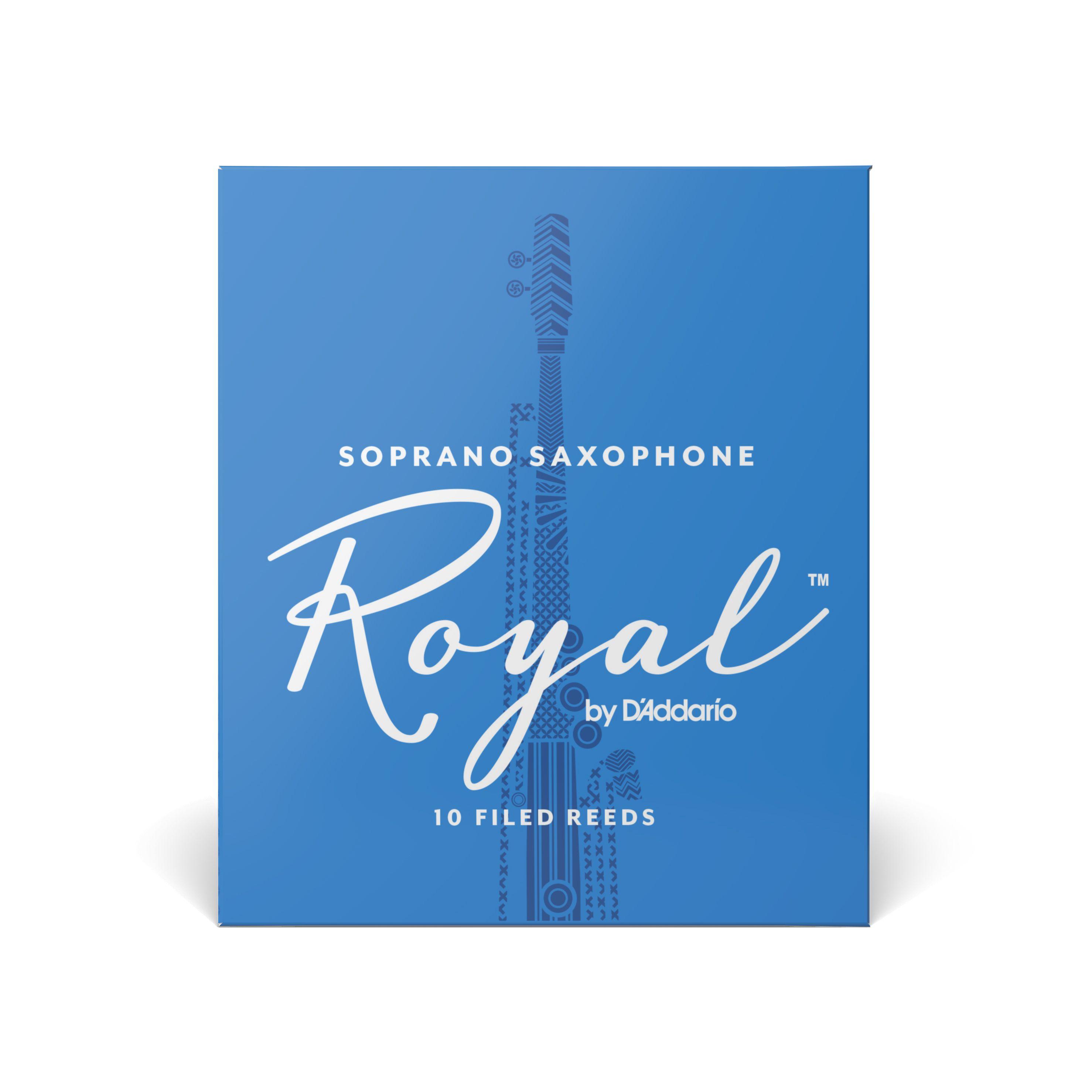 Cañas Saxo Soprano 2.5 pack 10 Royal RIB1025 Daddario-1