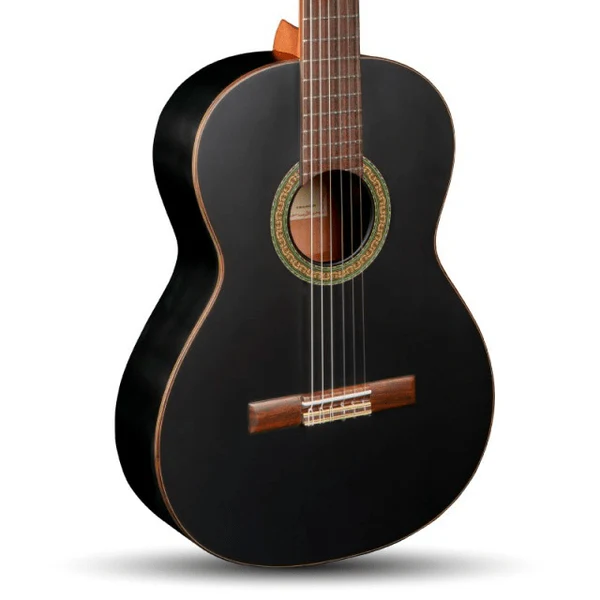Guitarra Clásica 1C Black Satin + Funda 4/4 10 Mm Alhambra-3