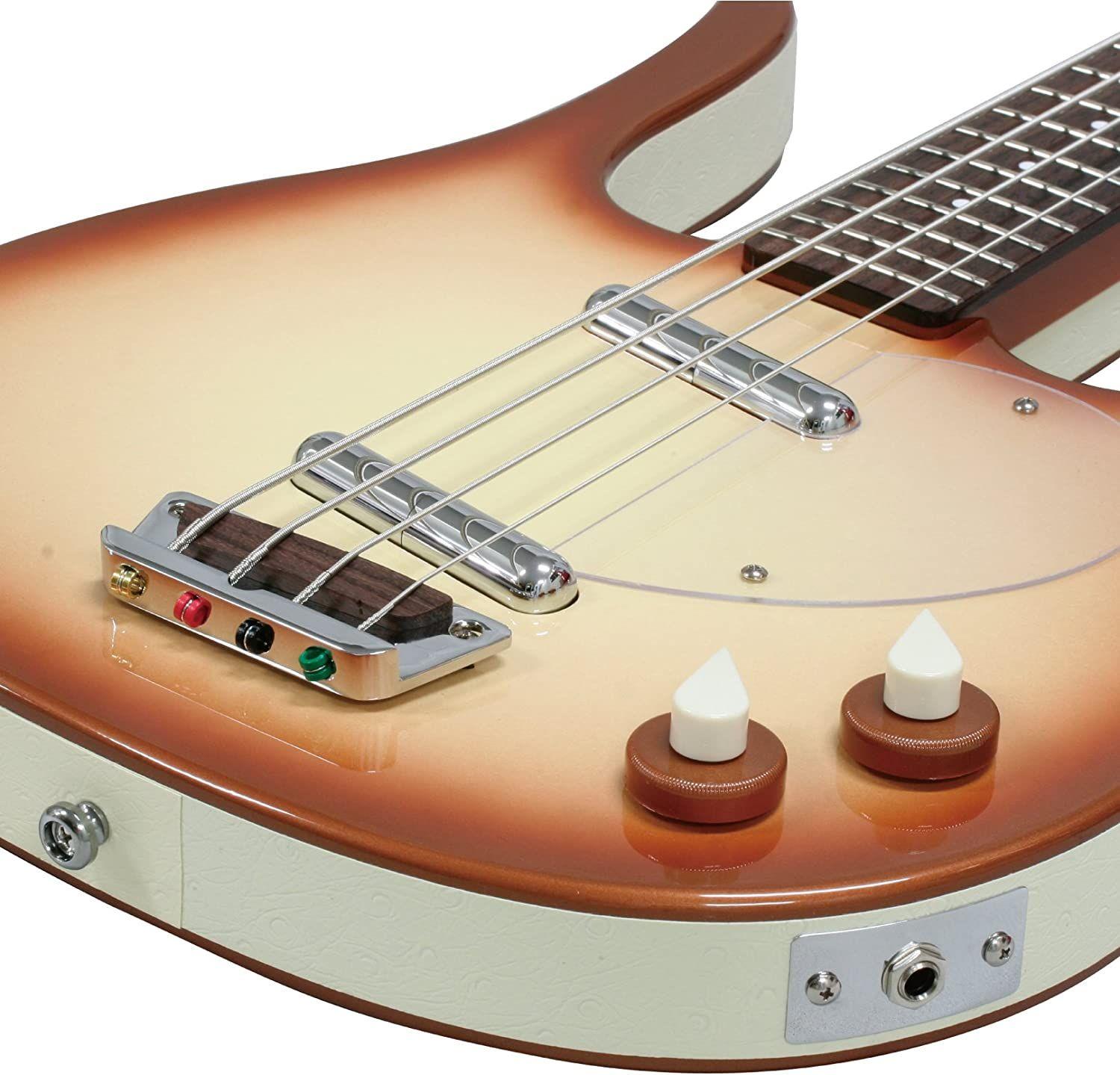 Bajo Danelectro 58 Longhorn - Copper Burst-4