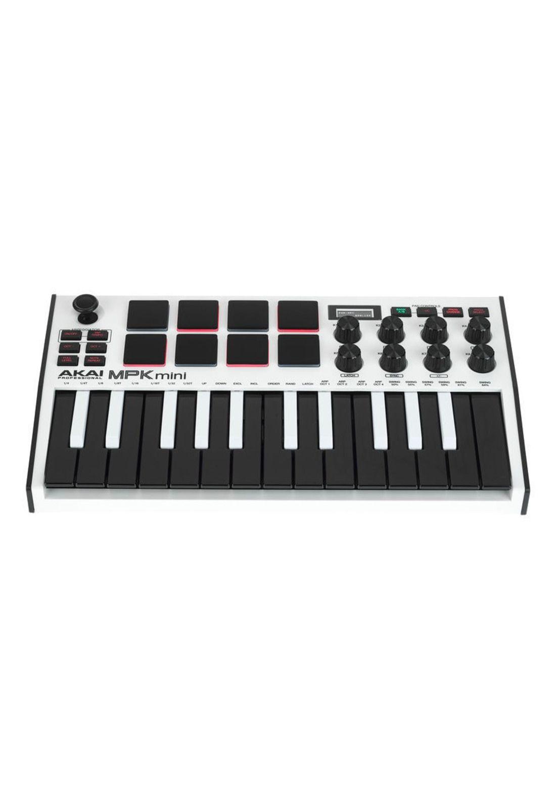 Controlador MIDI Akai MPK Mini MKIII - White Edition-0