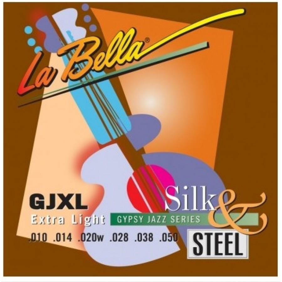 Set Guitarra Electroacústica GJXL-BL La Bella-0