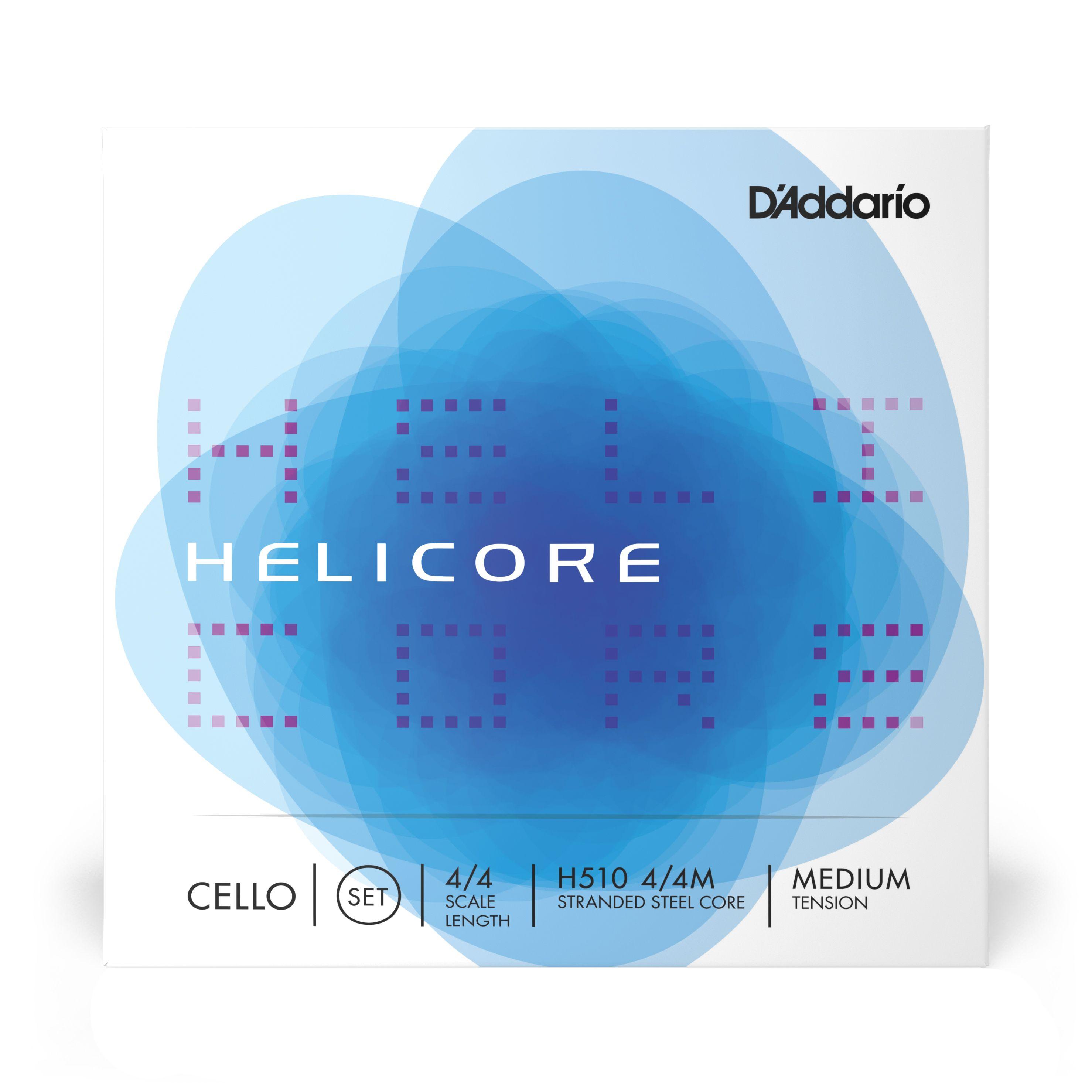 Set de cuerdas Cello 4/4 Helicore Med H510 4/4M Daddario-1