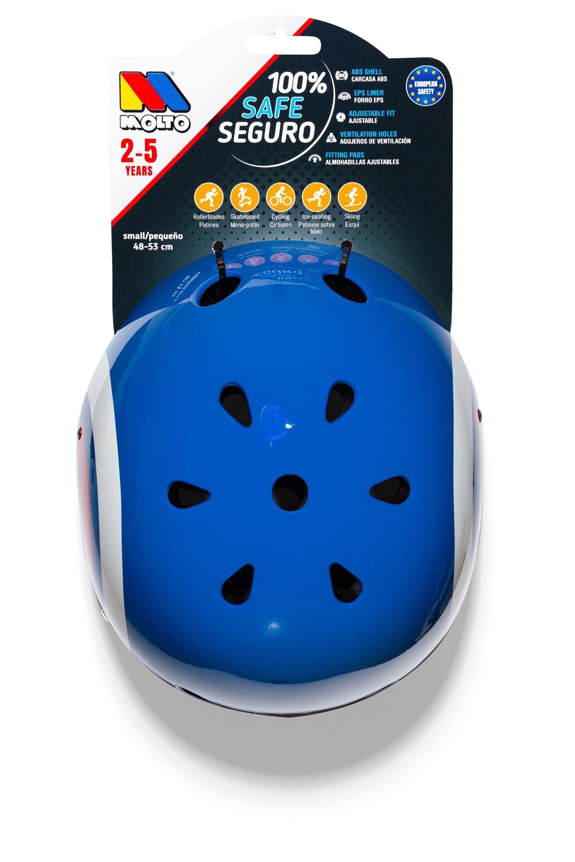 Casco Infantil Para Niños Azul Circle MOLTO-3