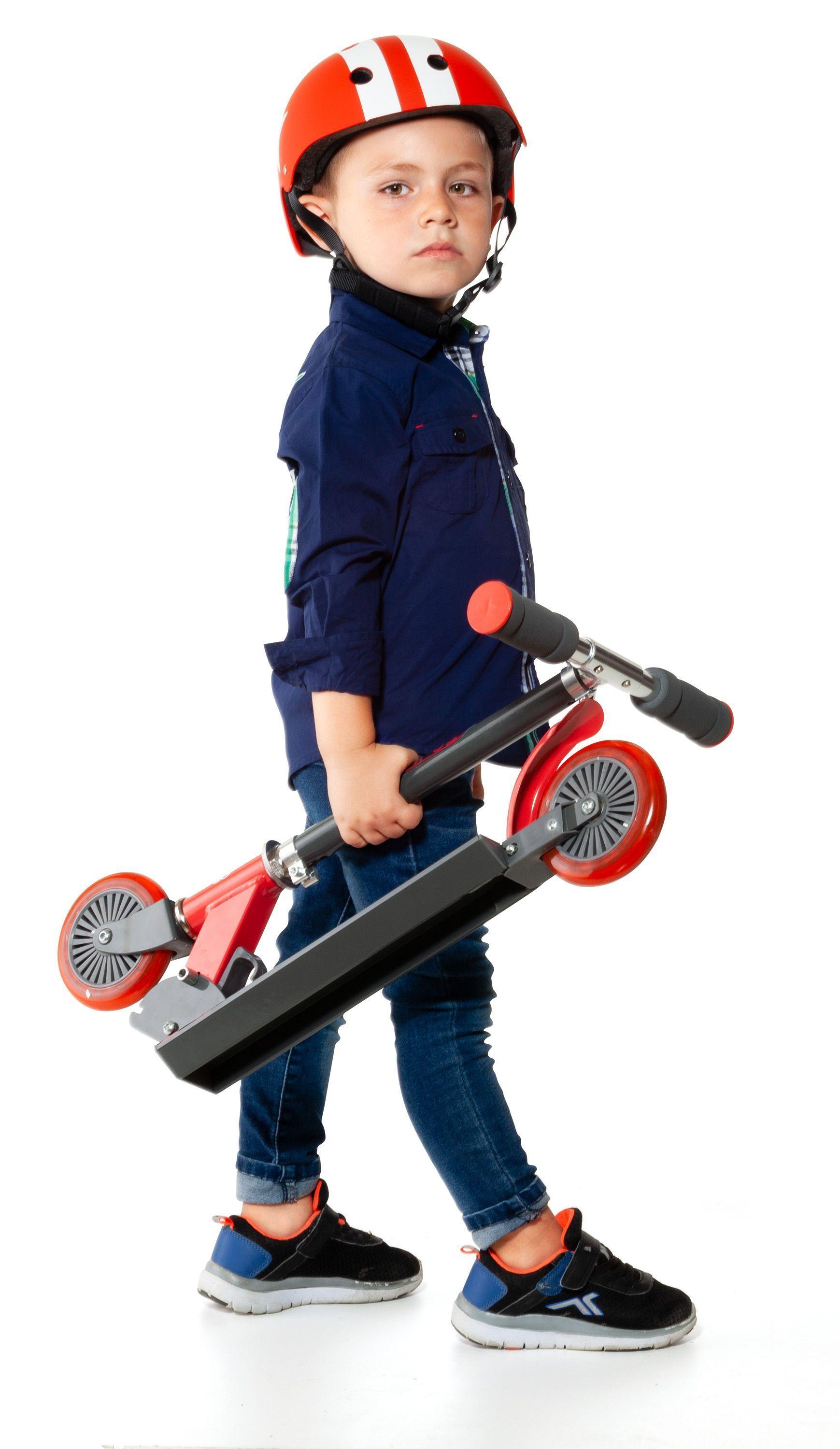 Monopatin Niño Plegable City Scooter Rojo MOLTO-4
