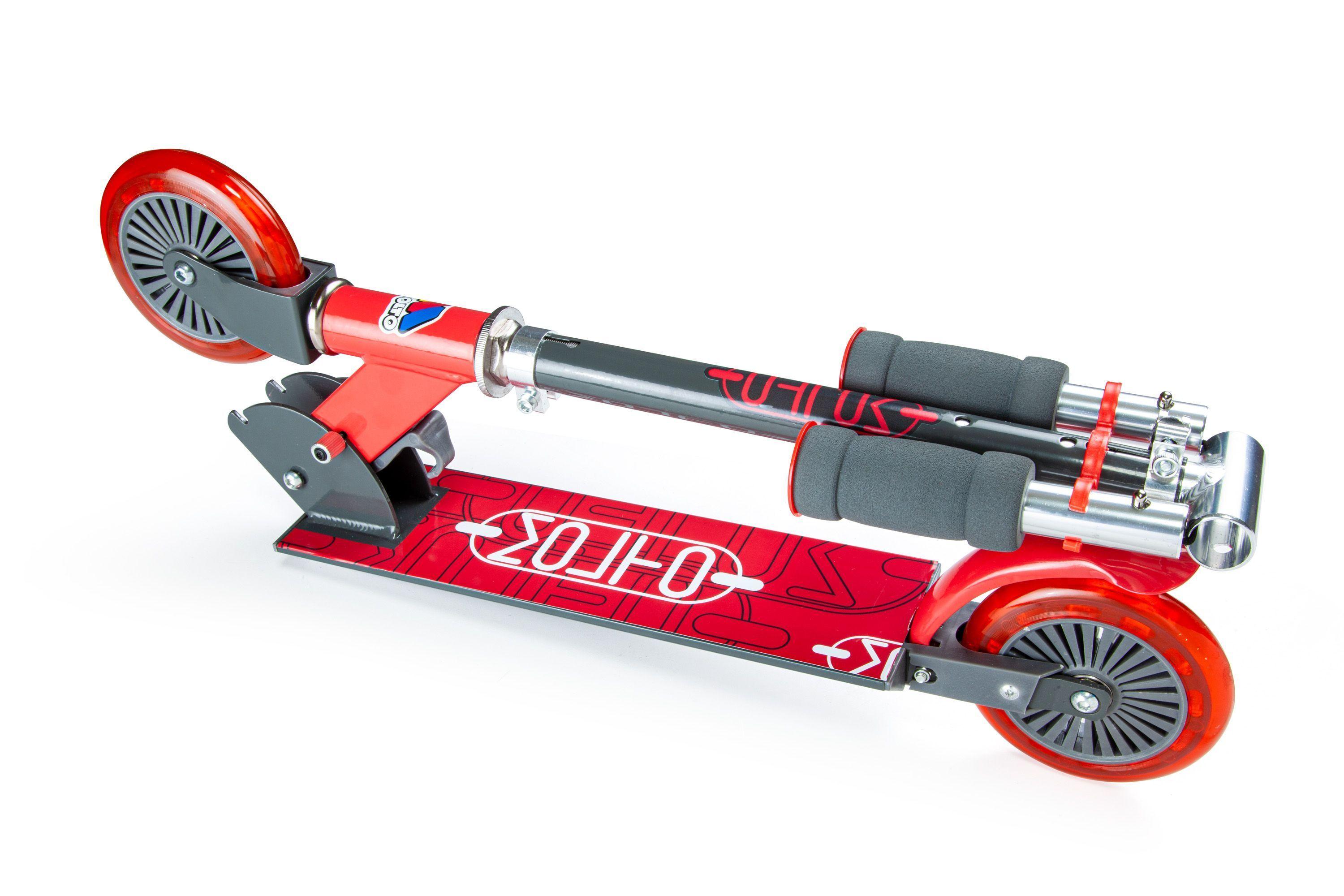 Monopatin Niño Plegable City Scooter Rojo MOLTO-1