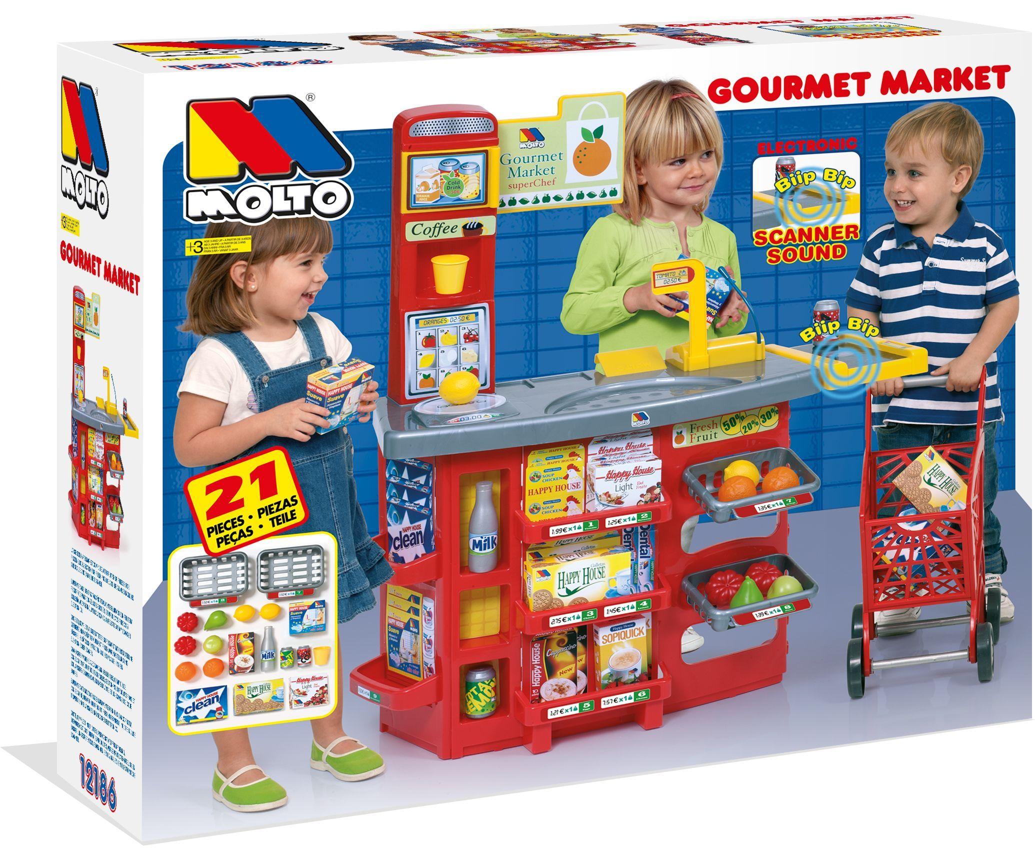 Supermercado De Juguete Electrónico + Carrito Compra-5