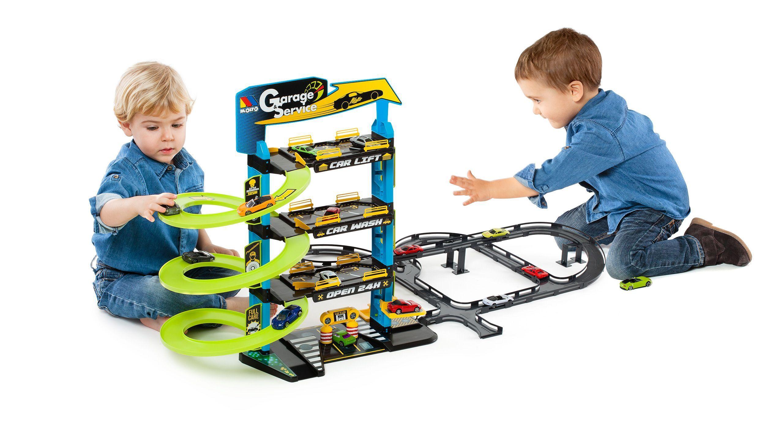 Pista de Autos con 4 Plantas + 5 Autos + Pistas MOLTO-1