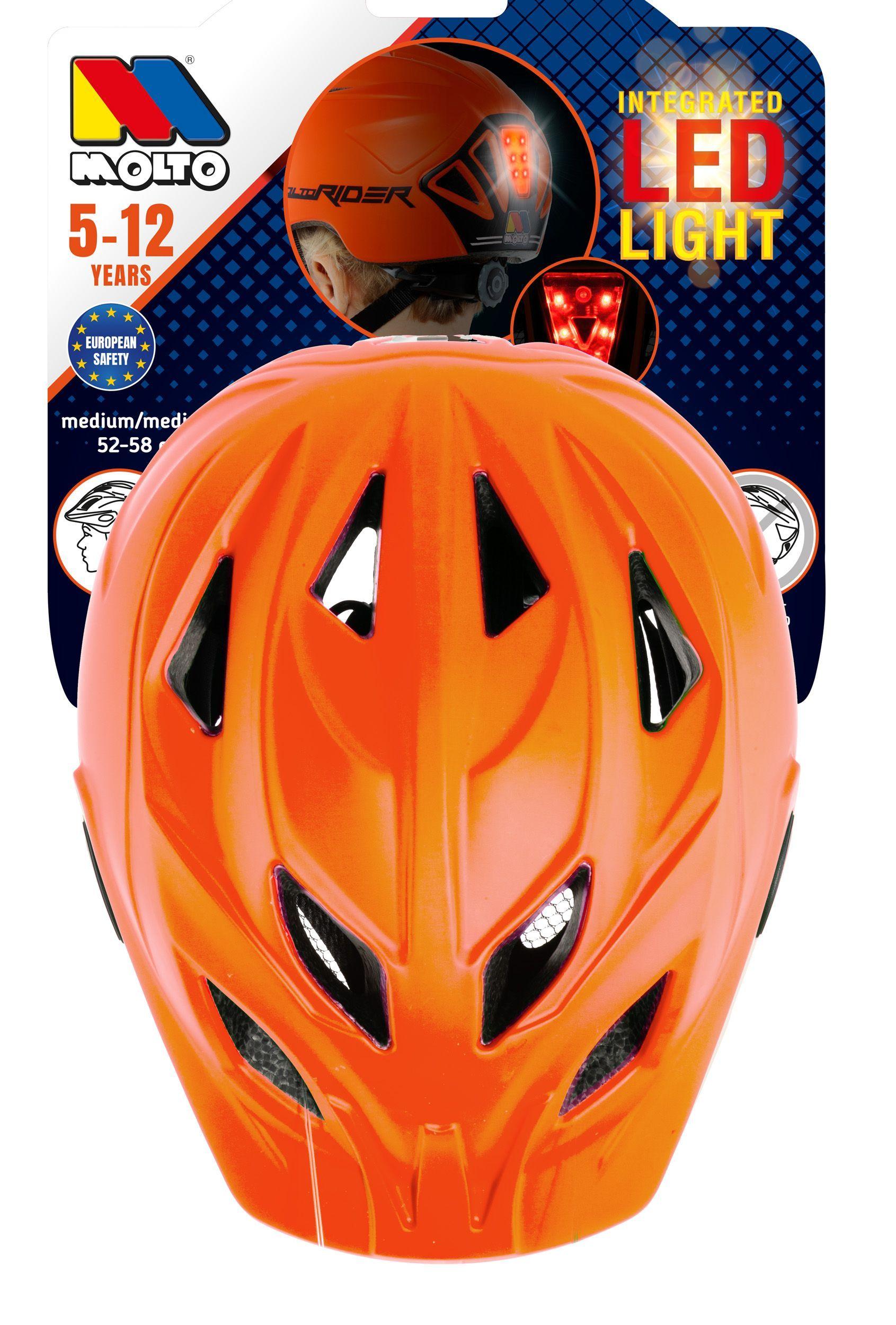 Casco Infantil Con Luz LED MOLTO-6