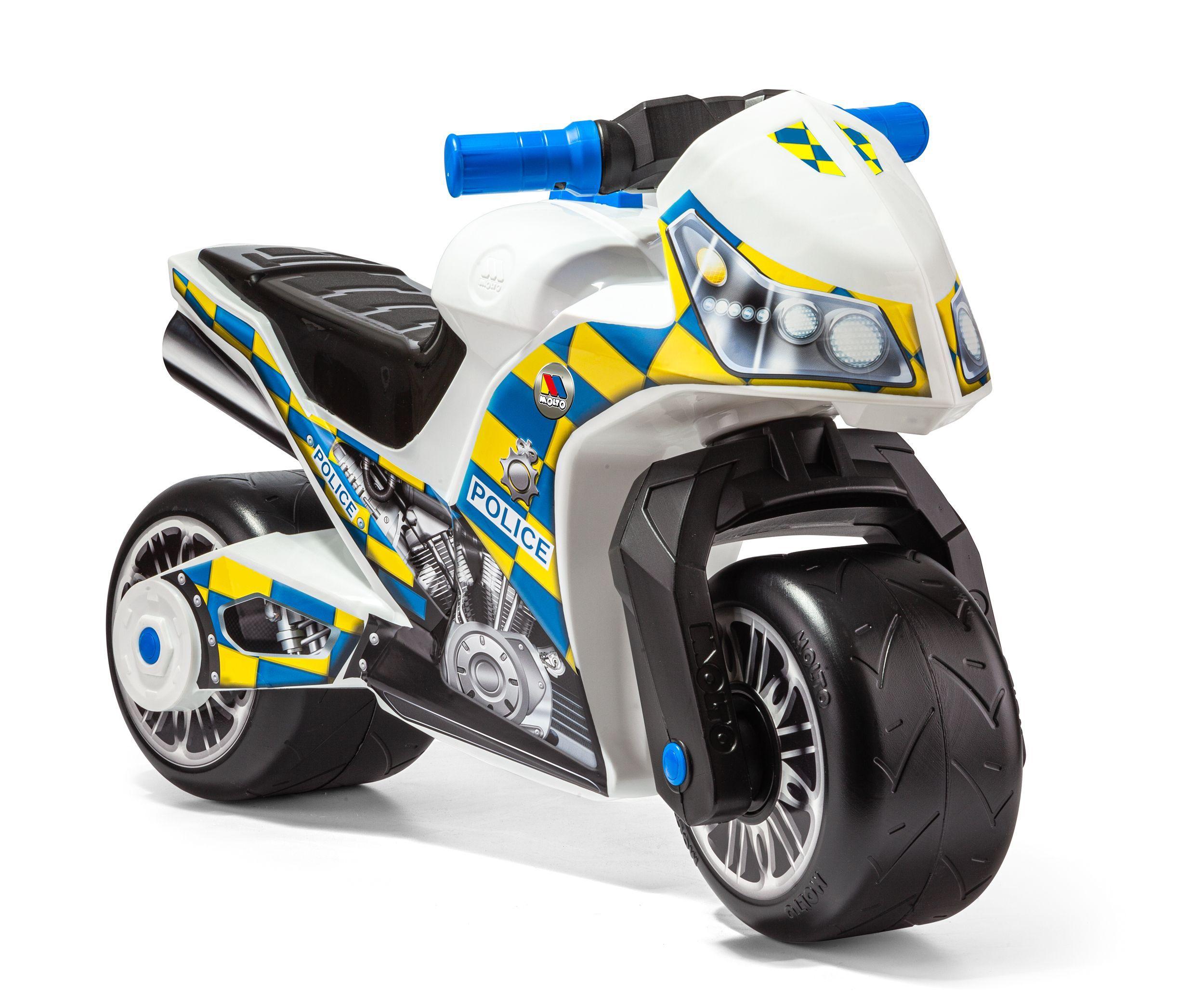 Moto Correpasillos Molto Cross Policia Blanca-1