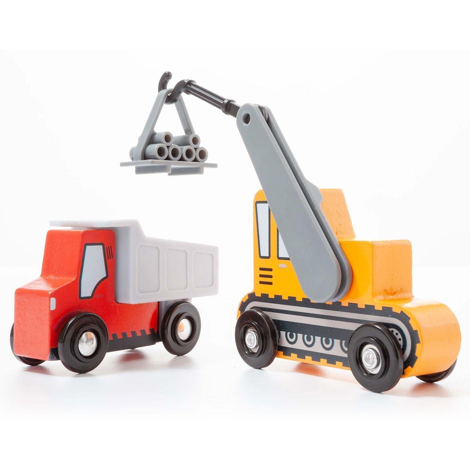 Set Camiones de Construcción de Madera MOLTO-3