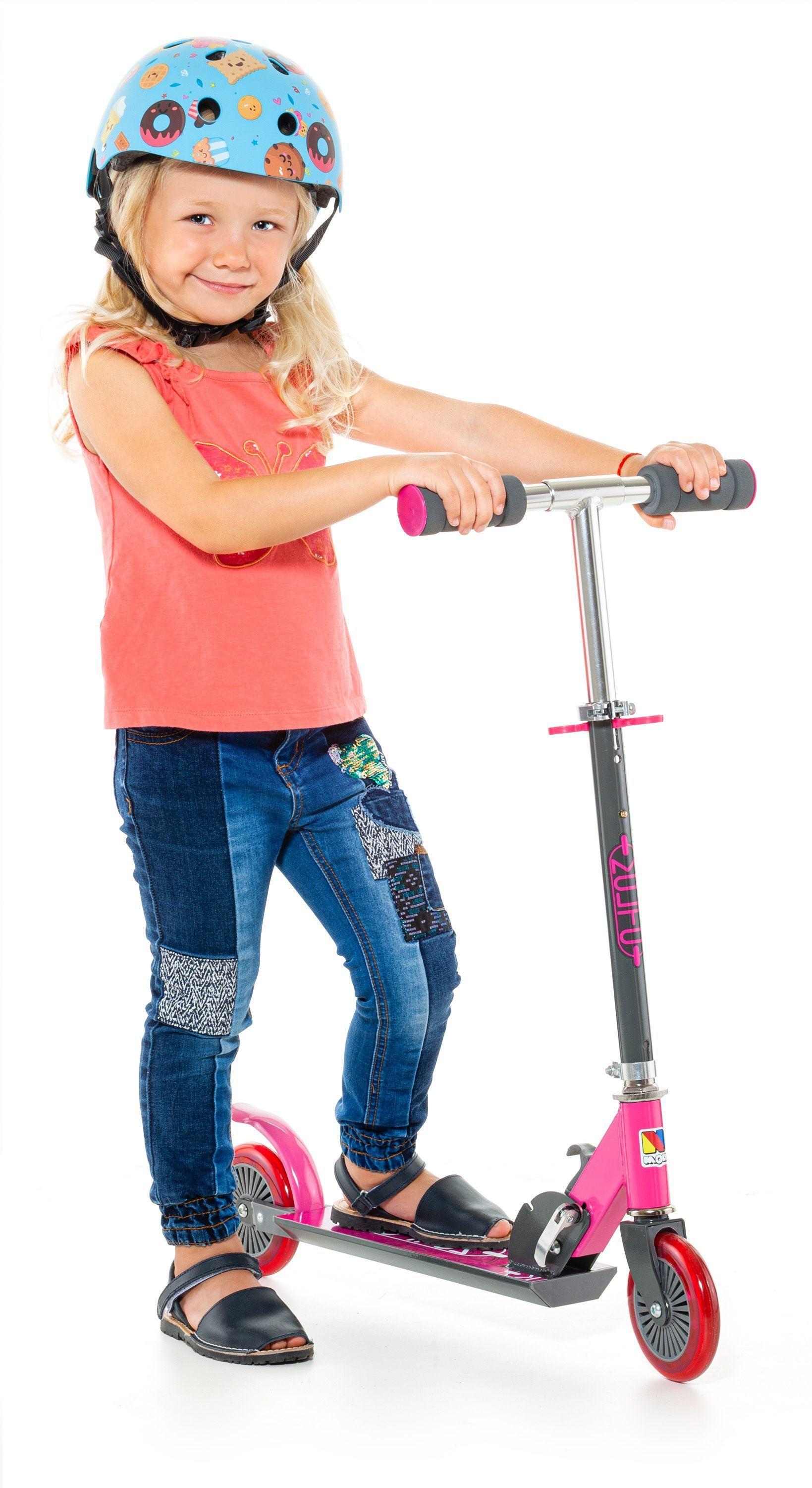 Monopatin Niño Plegable City Scooter Rosado MOLTO-4