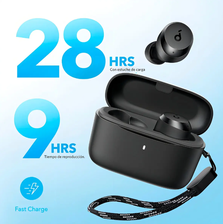 Audifonos Inalambricos Soundcore Anker A25i 28hrs Ipx5 Color Negro-5