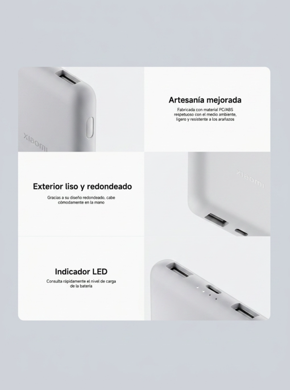 Xiaomi Bateria Externa Power Bank 10000mah 22 5w Lite Gris-4