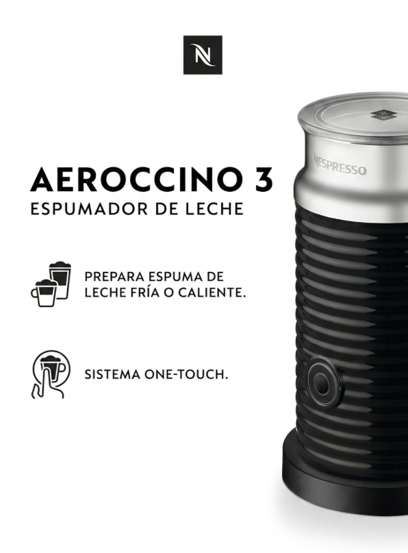 Espumador de Leche Nespresso Aeroccino 3-3